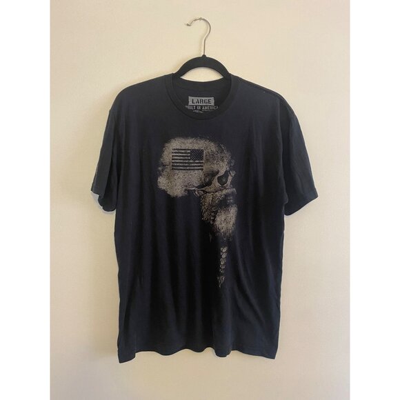 Rogue American Men’s Black Graphic Skull T-Shirt Size Large - Picture 1 of 3
